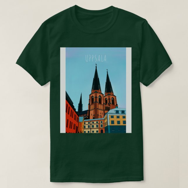 Sverige Uppsala T Shirt (Design framsida)