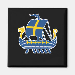 Sverige Viking Frakt Gift Valhalla svensk Viking Magnet