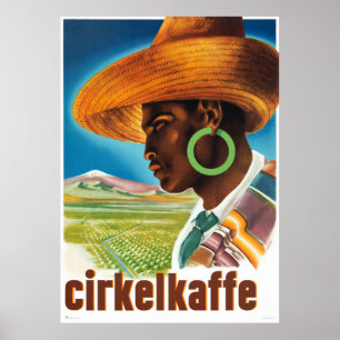Sverige Vintage Reklam Poster återställd