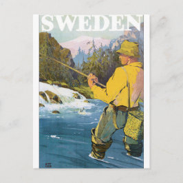 Sverige Vintage resor Poster Vykort