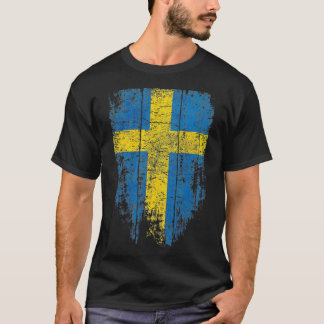Sverige Vintage Svenska Flagga Kvinnor Manar Kids T Shirt