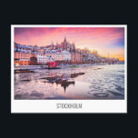 Sverige, vykort för Stockholmsresor<br><div class="desc">Maleren Sjö,  Sverigens bakgrund i Stockholm - vykort för helgdag</div>