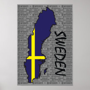 Sverigeaffisch Poster