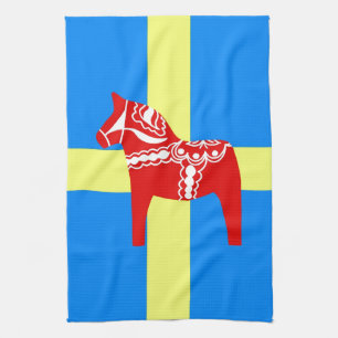 SverigeDala häst Kökshandduk