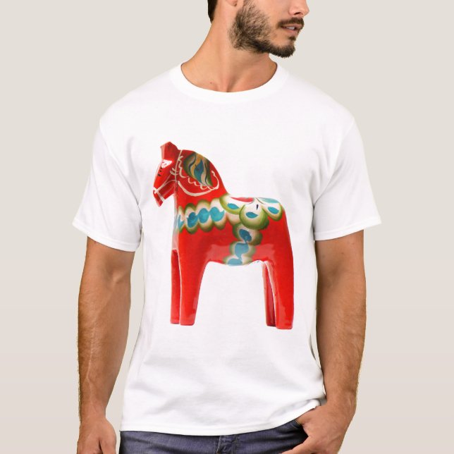 SverigeDala häst T-shirt (Framsida)