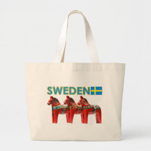 SverigeDala hästar Jumbo Tygkasse