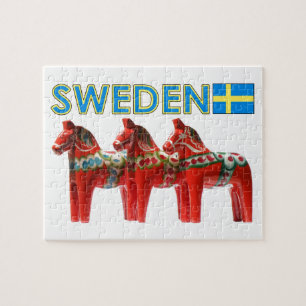 SverigeDala hästar Pussel