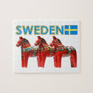 SverigeDala hästar Pussel