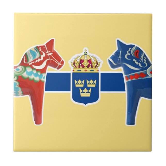 SverigeDala vapensköld Kakelplatta (Framsidan)