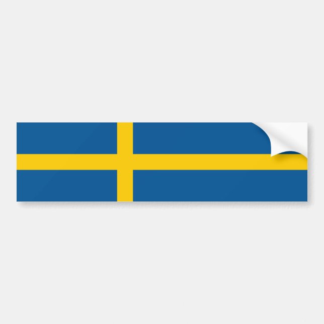 Sverigeflagga Bildekal (Framsidan)