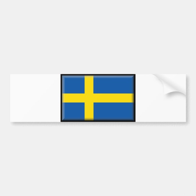 Sverigeflagga Bildekal (Framsidan)