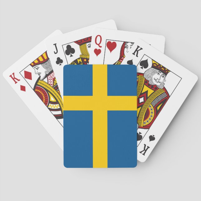 Sverigeflagga Casinokort (Baksidan)