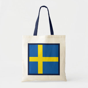 Sverigeflagga hänger lös tygkasse