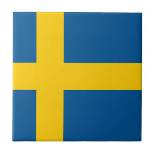 Sverigeflagga Kakelplatta