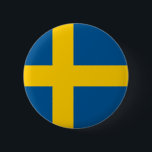 Sverigeflagga Knapp<br><div class="desc">Sveriges patriotiska flagga.</div>