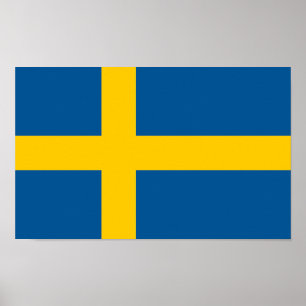 Sverigeflagga Poster