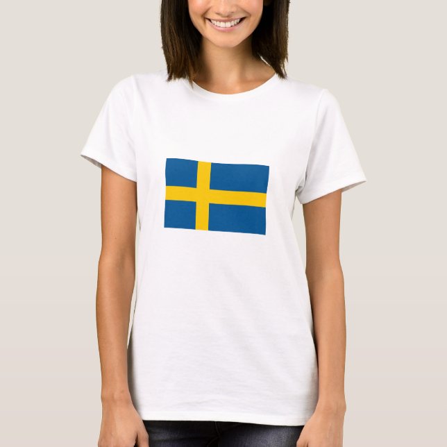 Sverigeflagga T Shirt (Framsida)