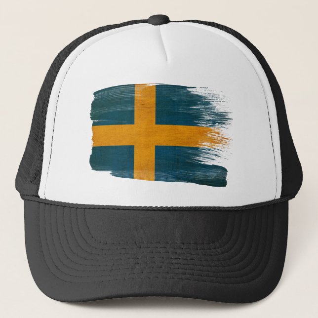 Sverigeflaggatruckerkeps Truckerkeps (Framsida)