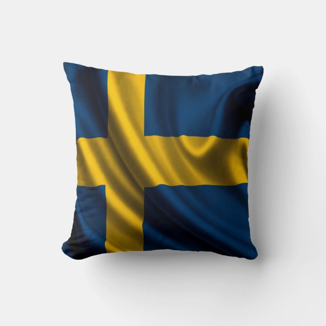 Sverigeflaggatyg Kudde (Framsida)