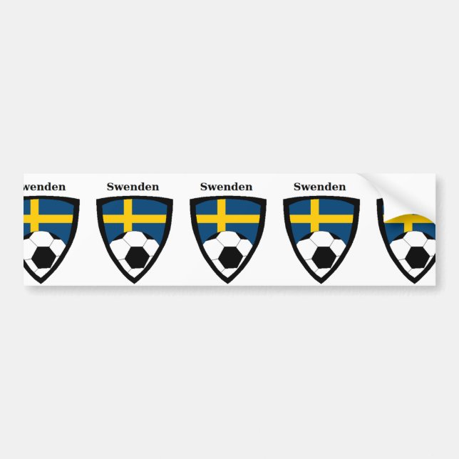 Sverigefotboll Bildekal (Framsidan)