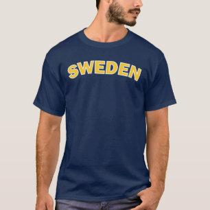 Sverigegult på blåttT-tröja Tee