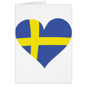 sverigehjärtasymbol hälsningskort
