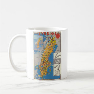 Sverigekarta Kaffemugg
