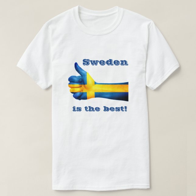 Sverigen är den bästa t shirt (Design framsida)