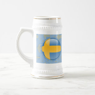 Sverigen bubblar flagga sejdel
