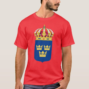 Sverigen Jackar Arm Shirts T Shirt