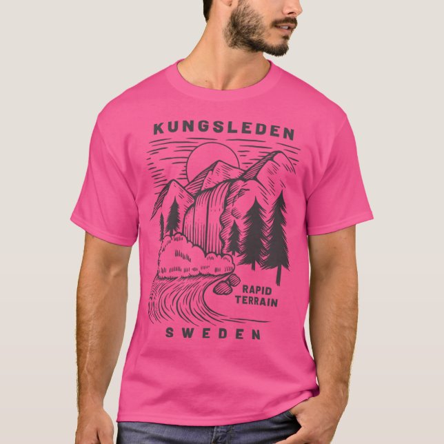 Sverigen Kungsleden T Shirt (Framsida)
