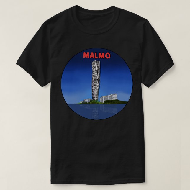 Sverigen Skandinavian Malmo T Shirt (Design framsida)