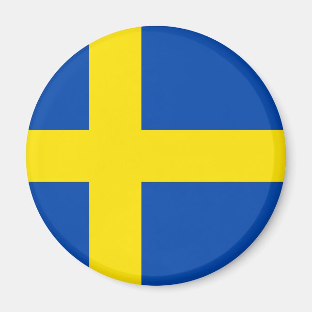 Sverigens Flagga Magnet (Framsidan)