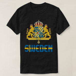 Sverigens Flagga och Jacka av Arm patriotisk T Shirt