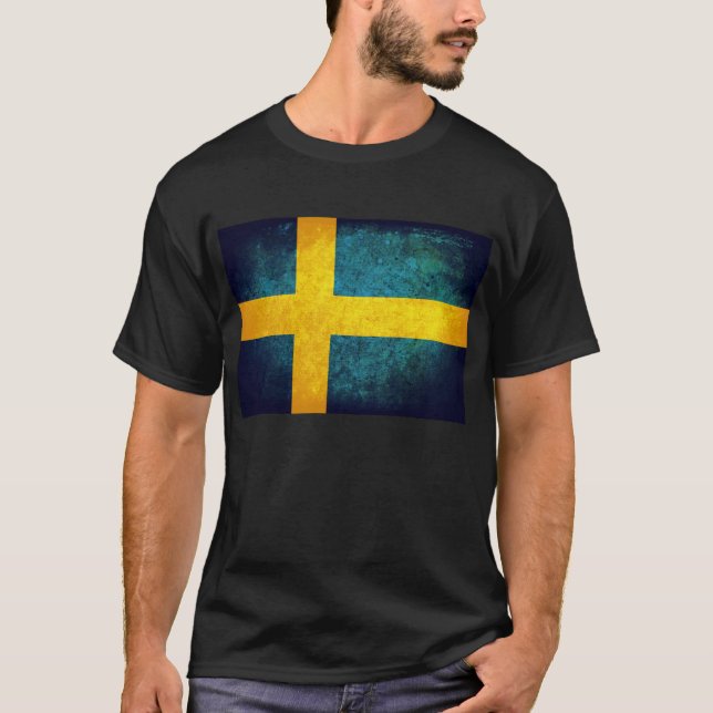 Sverigens Flagga. T-shirt (Framsida)