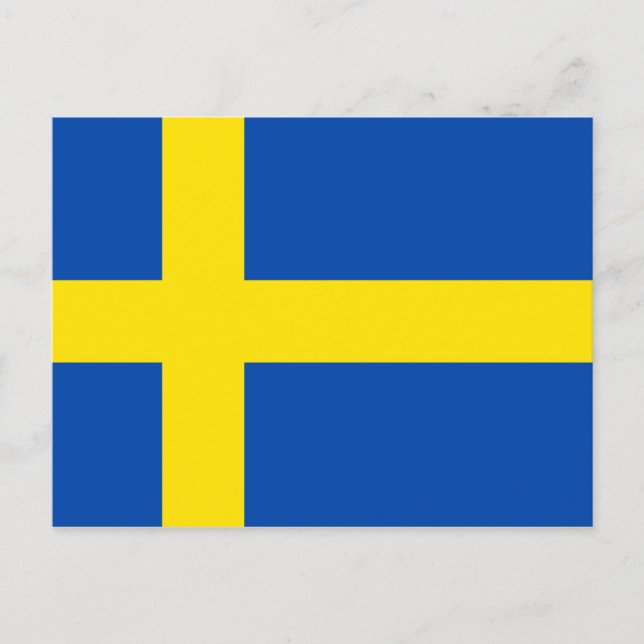 Sverigens Flagga Vykort (Framsida)