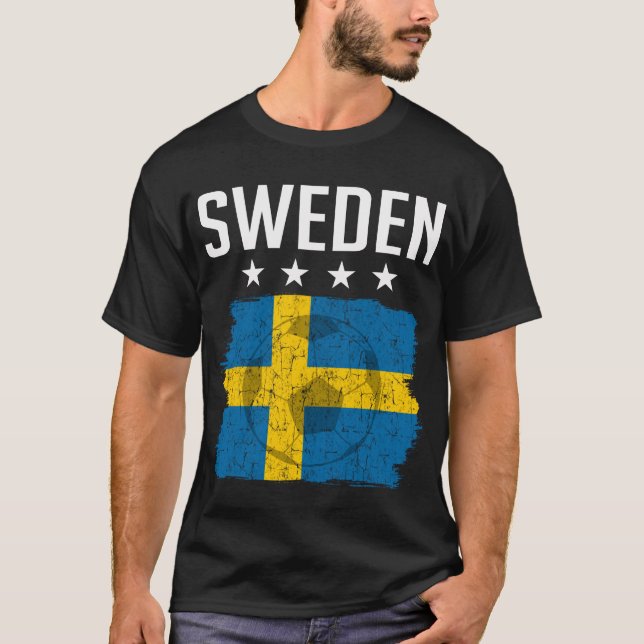 sverigens fotbollslag t shirt (Framsida)