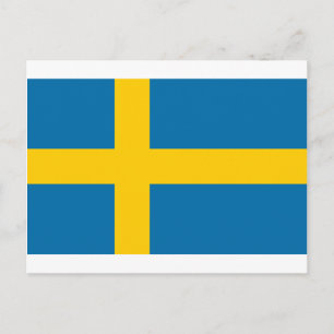 Sveriges Flagga - Flagga för Sverige - svenska Fla Vykort