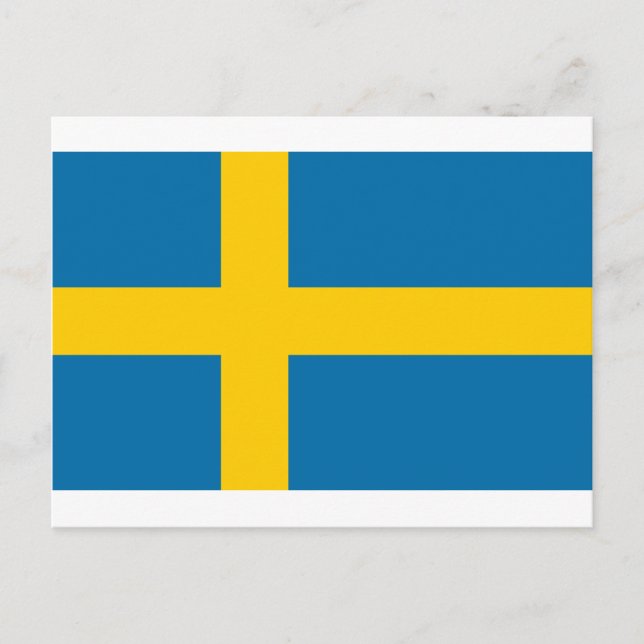 Sveriges Flagga - Flagga för Sverige - svenska Fla Vykort (Framsida)