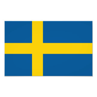 Sveriges flagga fototryck