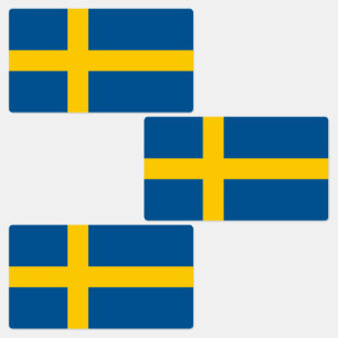 Sveriges flagga klistermärke