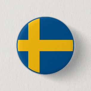 Sveriges flagga knapp