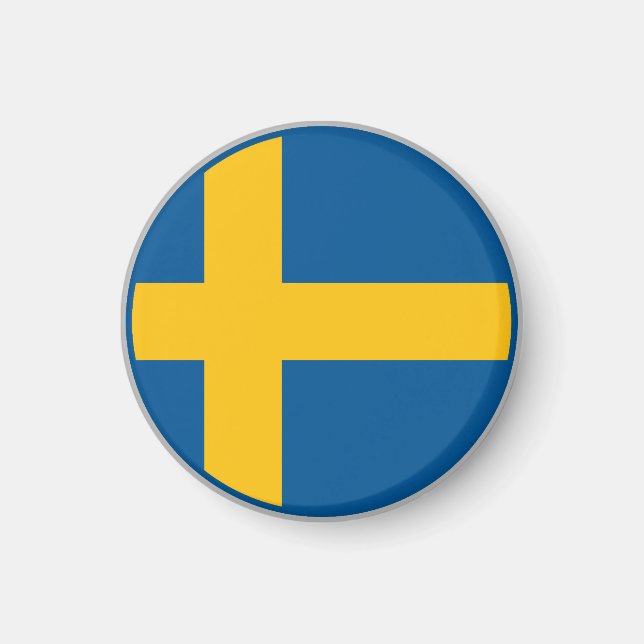 Sveriges flagga magnet (Framsidan)