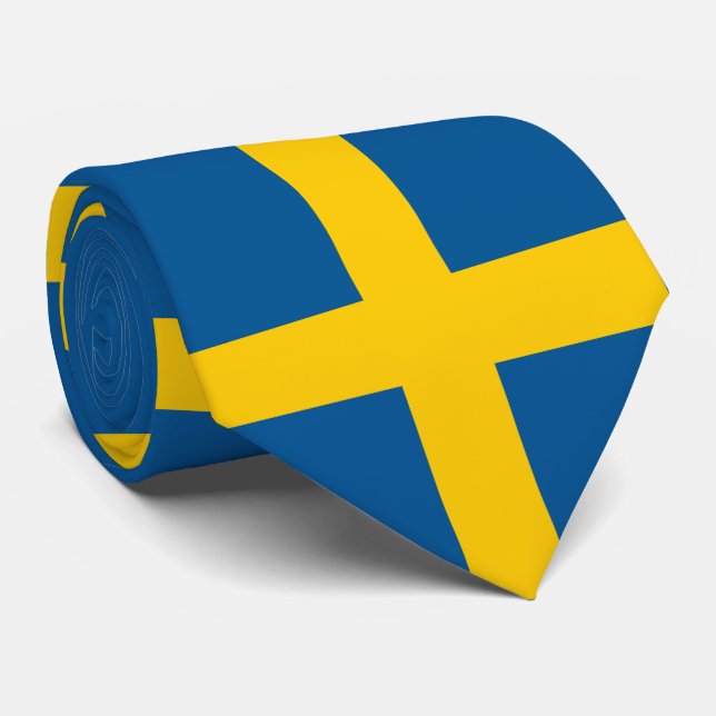 Sveriges flagga slips (Rullad)