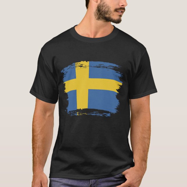 Sveriges flagga t shirt (Framsida)