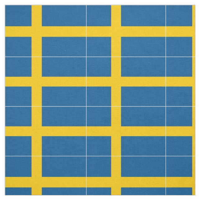 Sveriges flagga tyg (Provkarta)