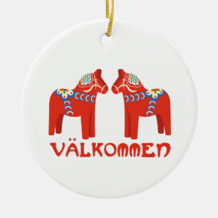 Sveriges Horse Valkommen Julgransprydnad Keramik