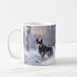 Sveriges valhund Låt det snöa jul Kaffemugg