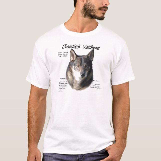 Sveriges Vallhund Historik Tee (Framsida)