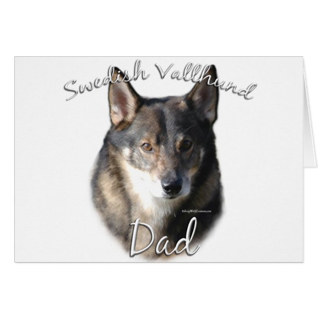Sveriges Vallhund Pappa 2 Hälsningskort (Framsidan Horizontal)
